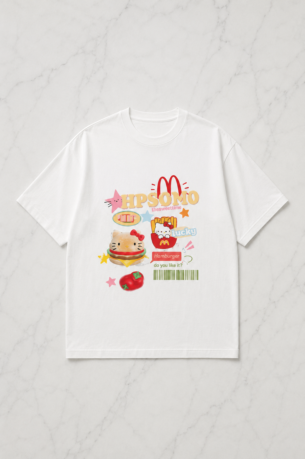 (Kadın) M Hpsomo Oversize Unisex T-shirt