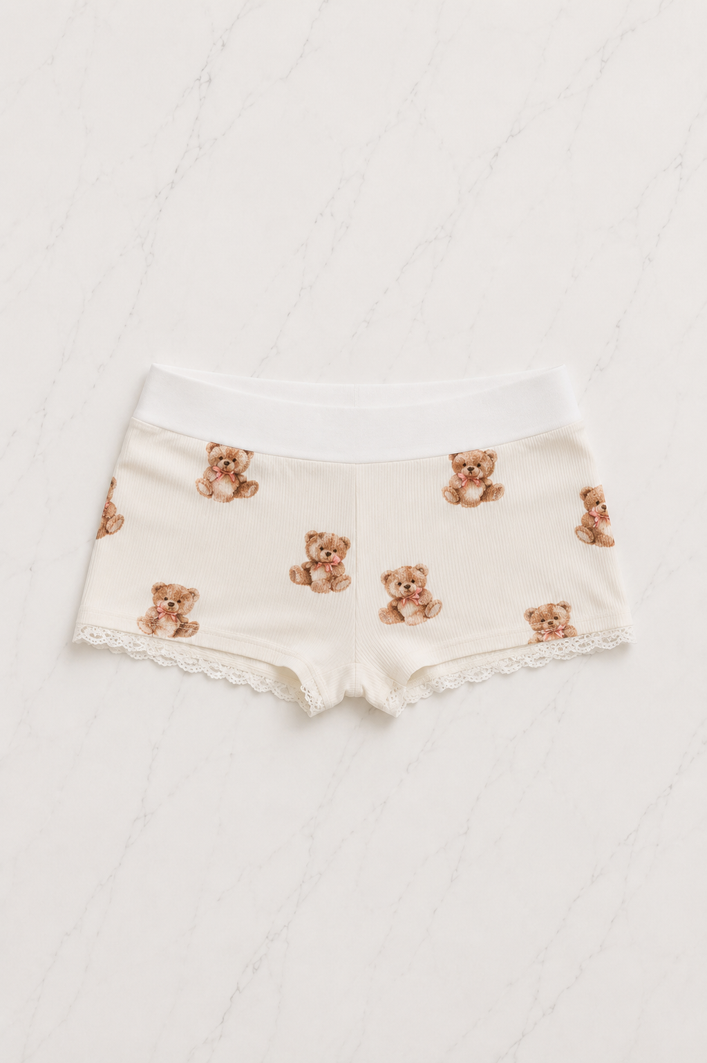 Kawaii Cute Bears Alt Üst Şort Takım