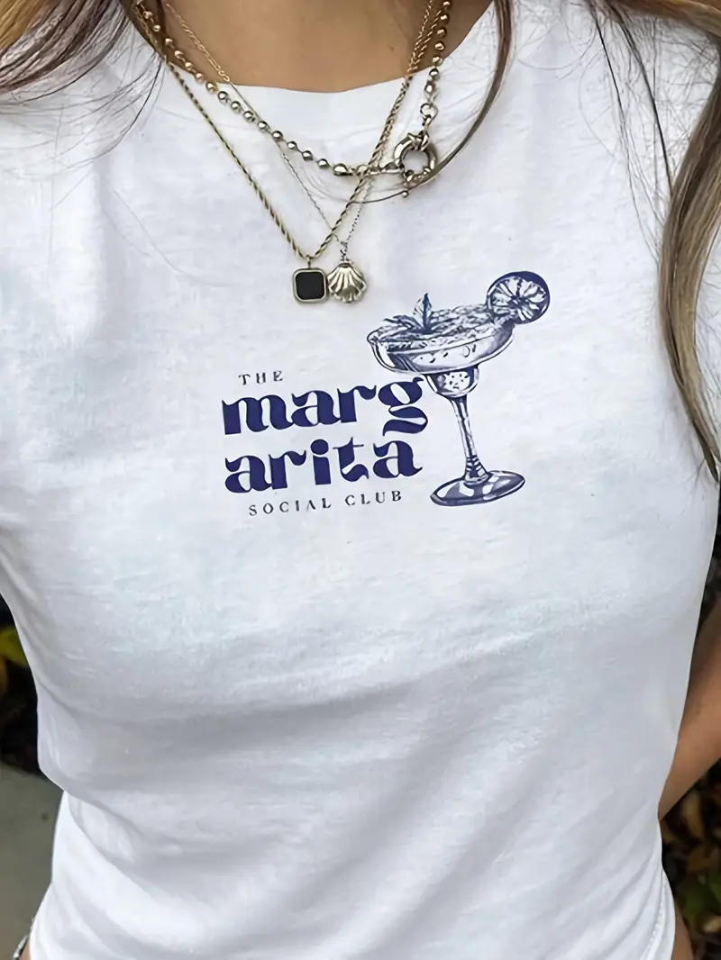 Kemer Boy Margarita Baskılı Crop Bluz