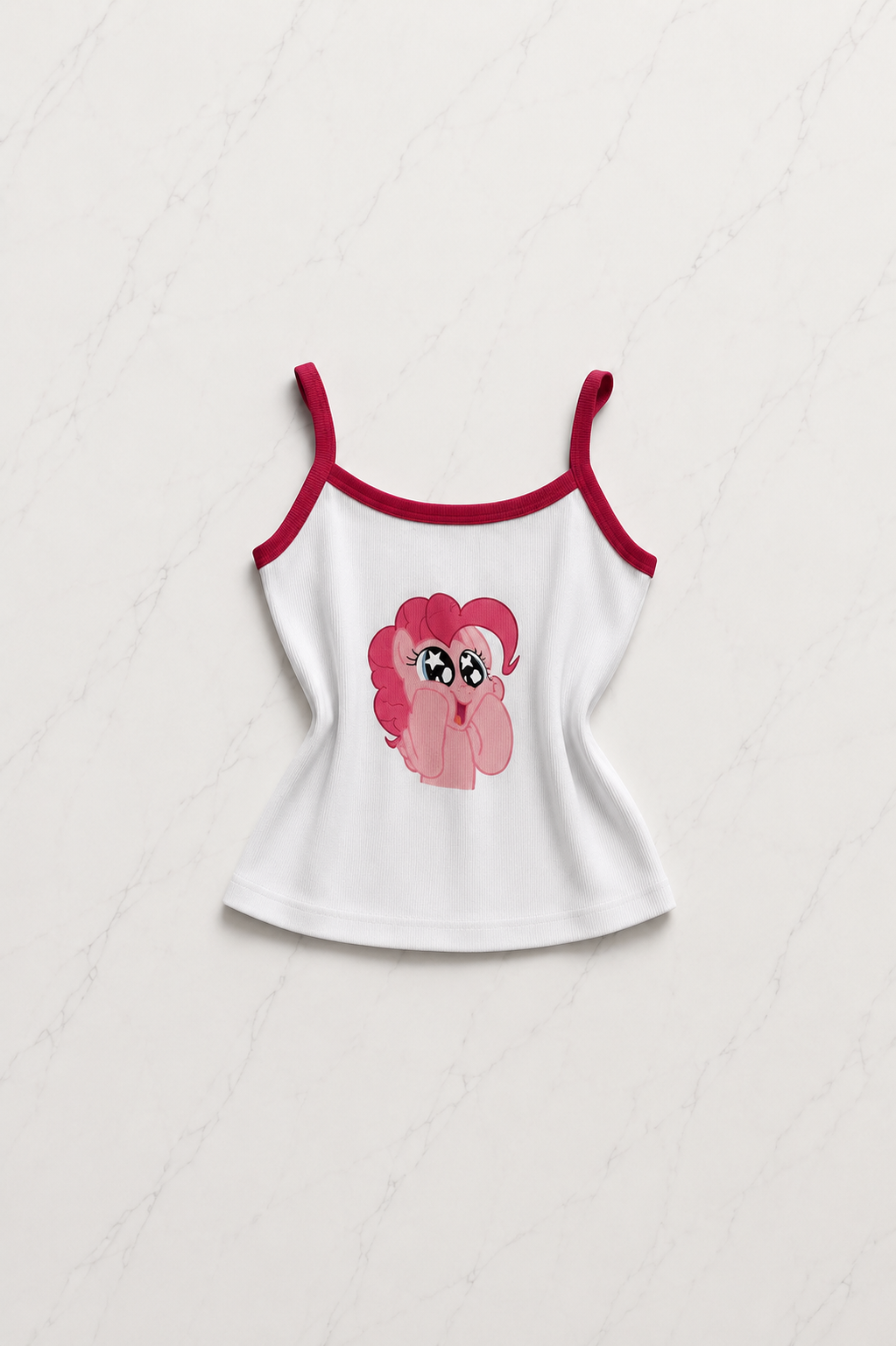 Kırmızı My Little Pony Pinkie Pie Desenli Şık Alt Üst Takım