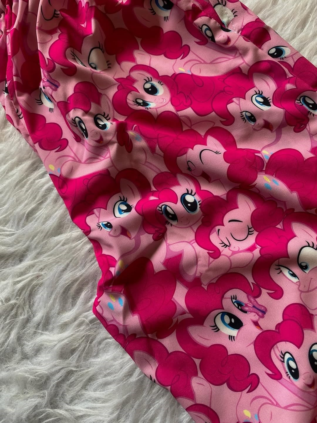 Kırmızı My Little Pony Pinkie Pie Desenli Şık Alt Üst Takım