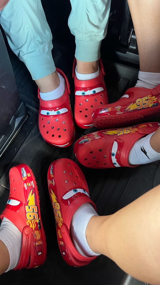 Kırmızı Şimşek Mcqueen Crocs Terlik