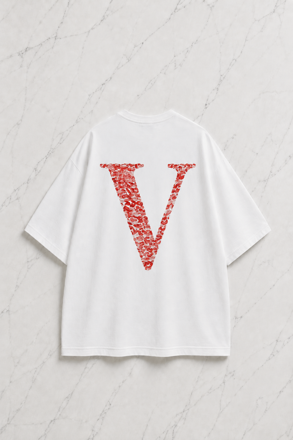 Kiss Design V Harfi Oversize T-shirt
