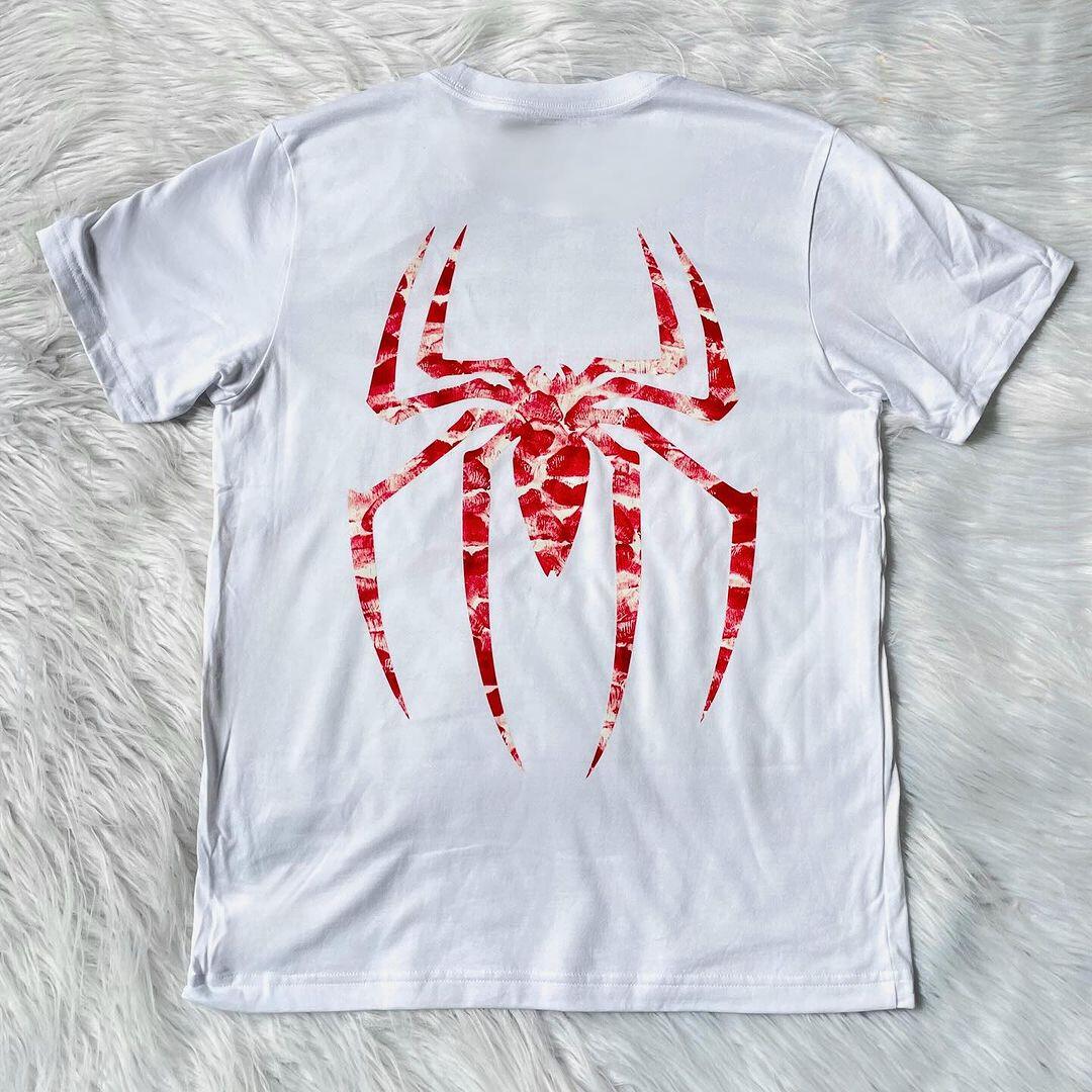 Kiss Spider Detail Oversize Unisex T-shirt