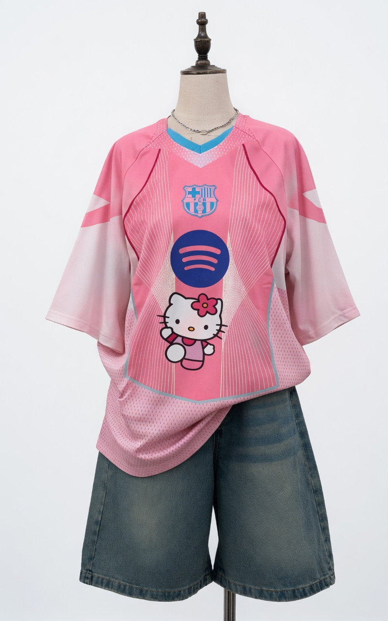 Kitty Detail Unisex Jersey Forma