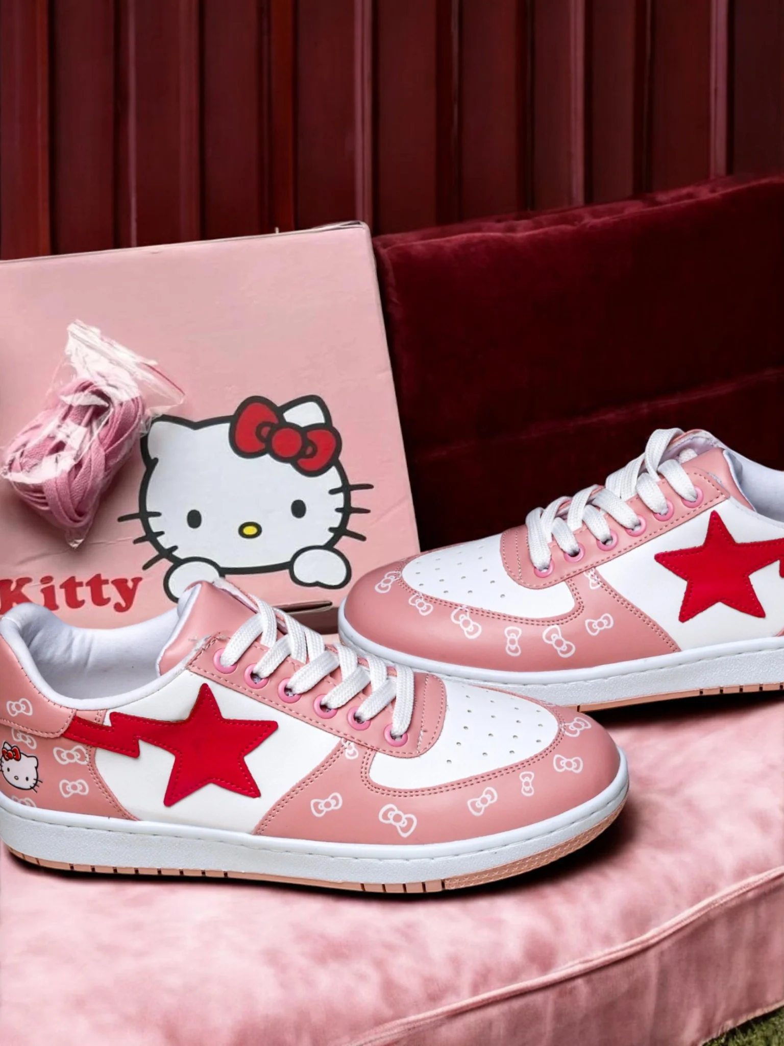 Kitty Pembe Spor Ayakkabı