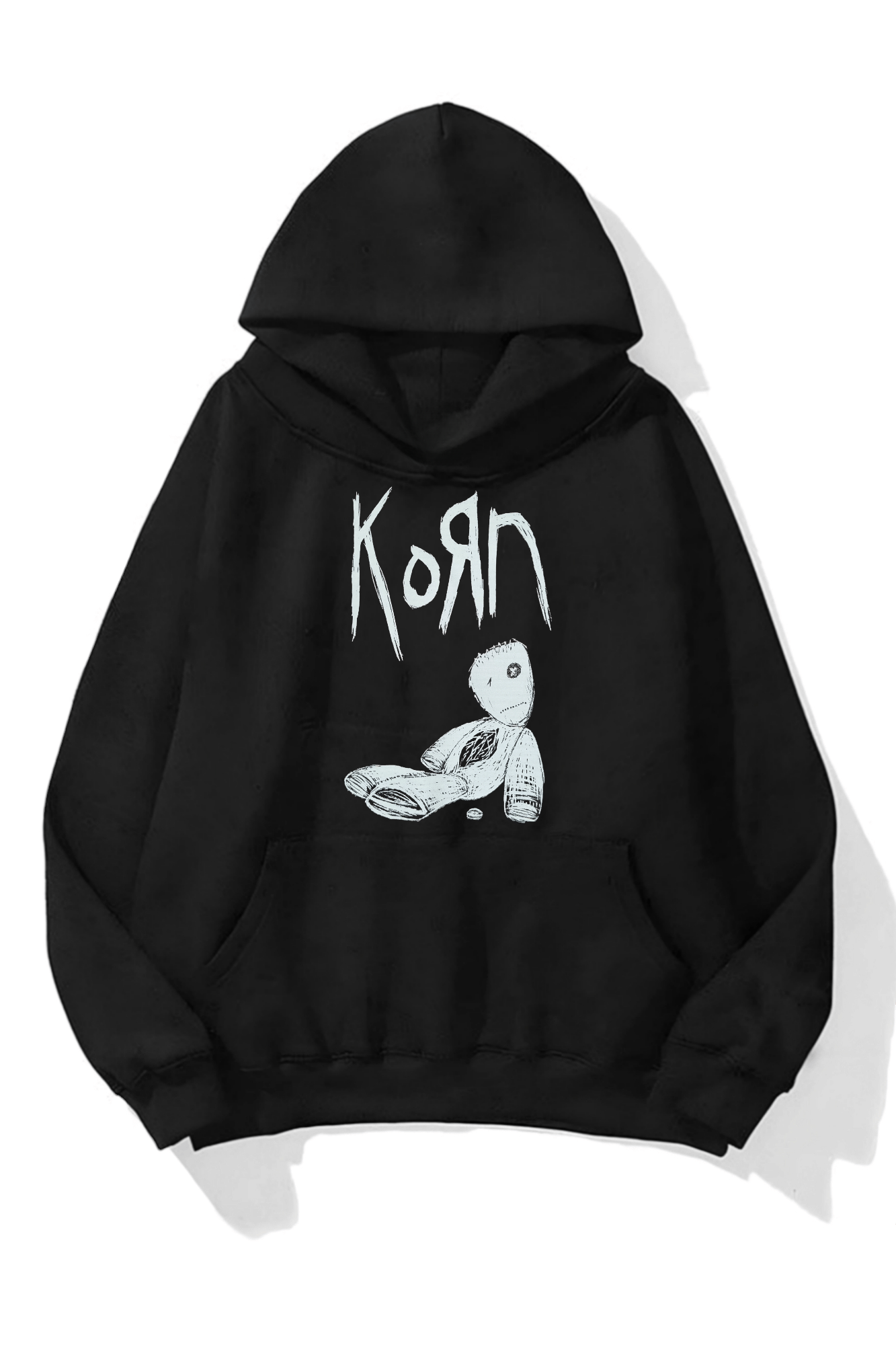 Korn Detail Oversize Unisex Sweatshirt