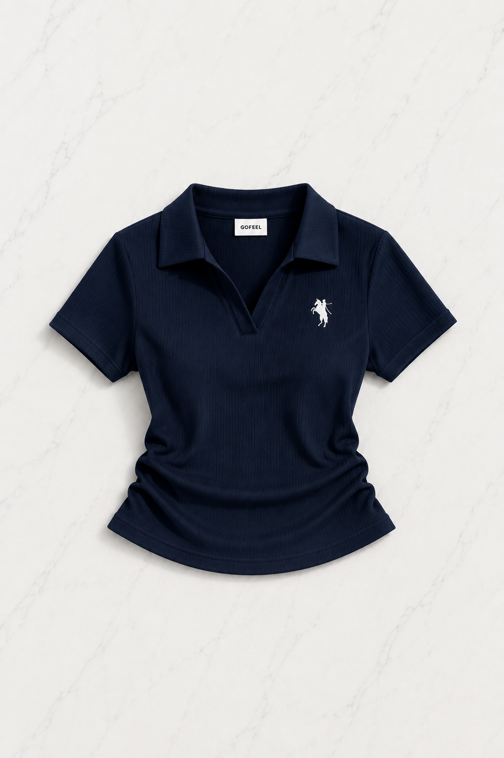 Lacivert Fit Polo Yaka Şort Takım