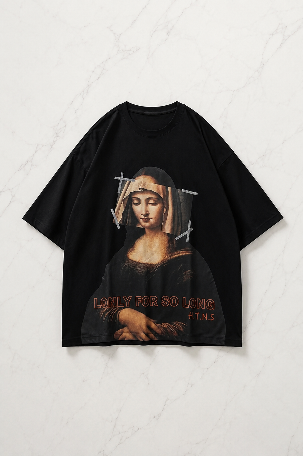 Lonly For So Long Detaylı Oversize Unisex T-shirt