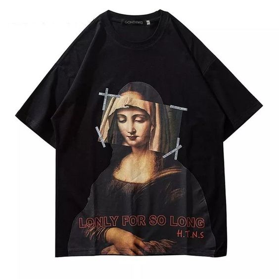 Lonly For So Long Detaylı Oversize Unisex T-shirt
