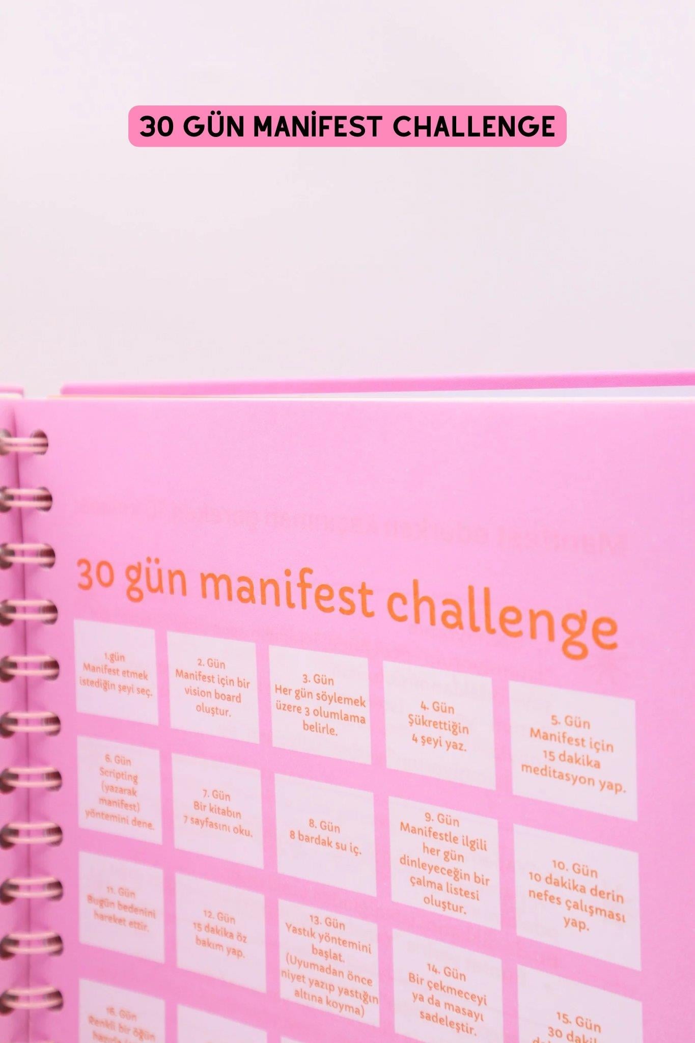 MANİFESTLE Manifest Günlüğü Ajanda Beyaz S1