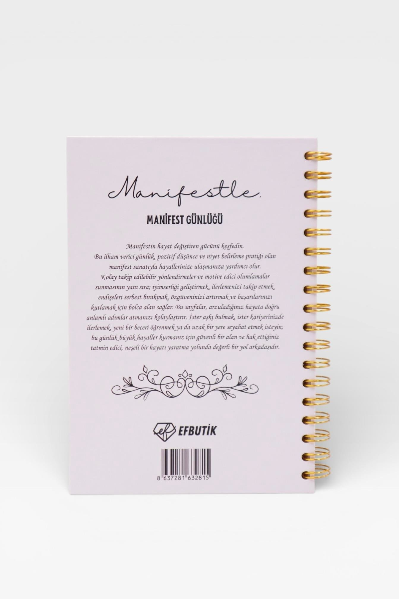 MANİFESTLE Manifest Günlüğü Ajanda Beyaz S1
