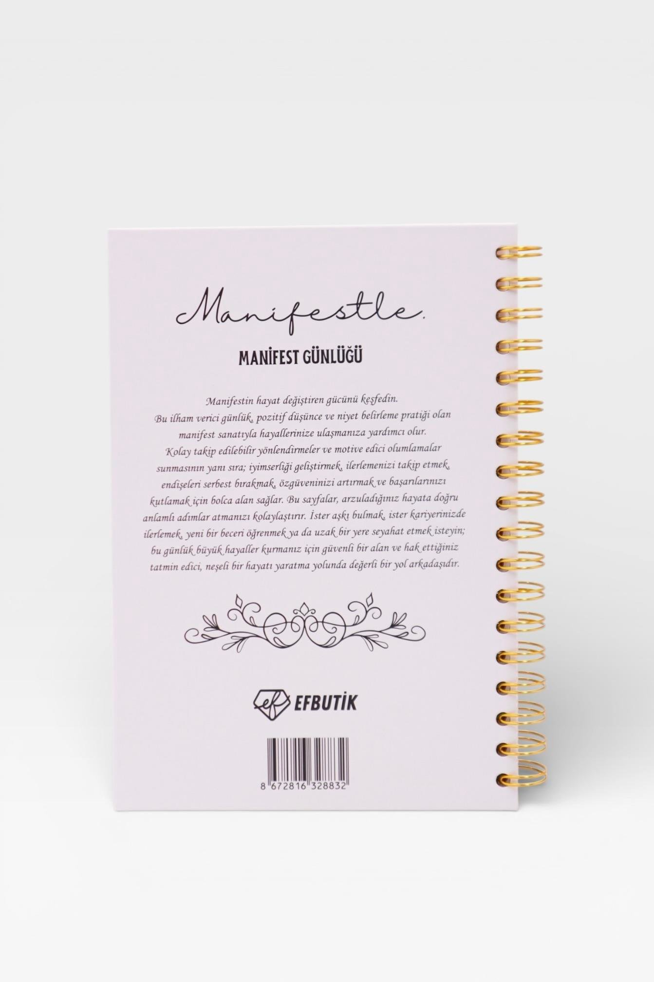 MANİFESTLE Manifest Günlüğü Ajanda Beyaz S2