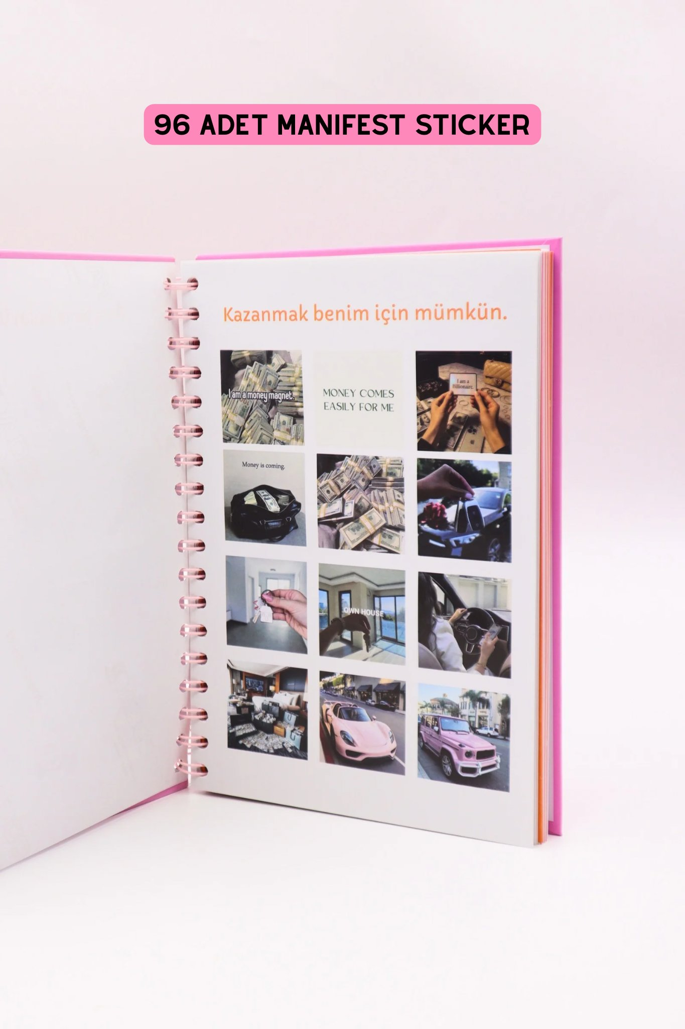 MANİFESTLE Manifest Günlüğü Ajanda Pembe S1