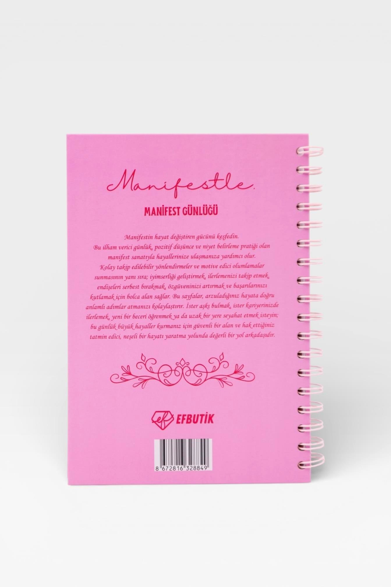 MANİFESTLE Manifest Günlüğü Ajanda Pembe S2