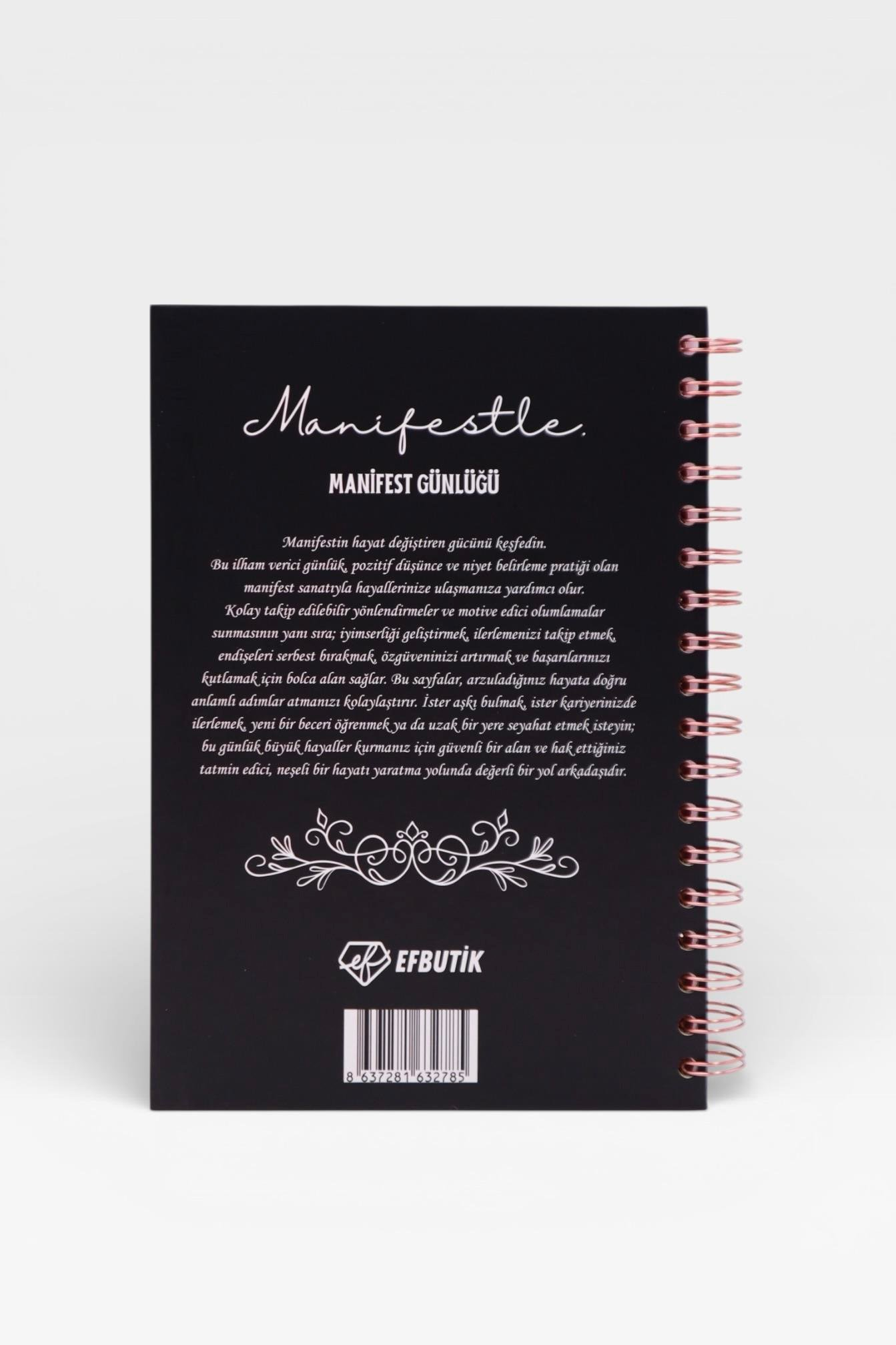 MANİFESTLE Manifest Günlüğü Ajanda Siyah S1
