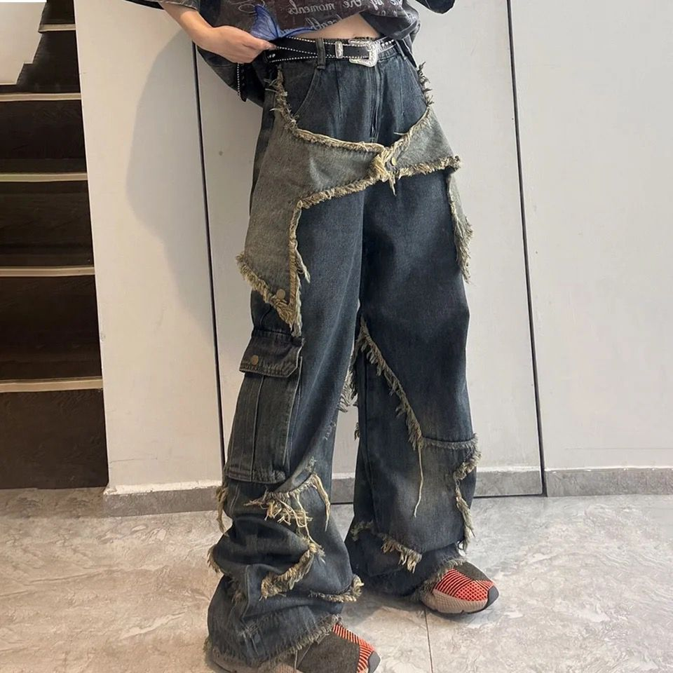 Mavi Big Star Kargo Cepli Baggy Kot Pantolon