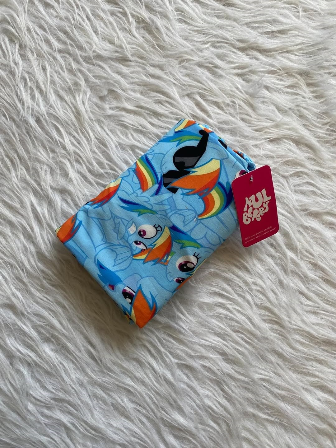 Mavi My Little Pony Rainbow Dash Desenli Şık Alt Üst Takımı