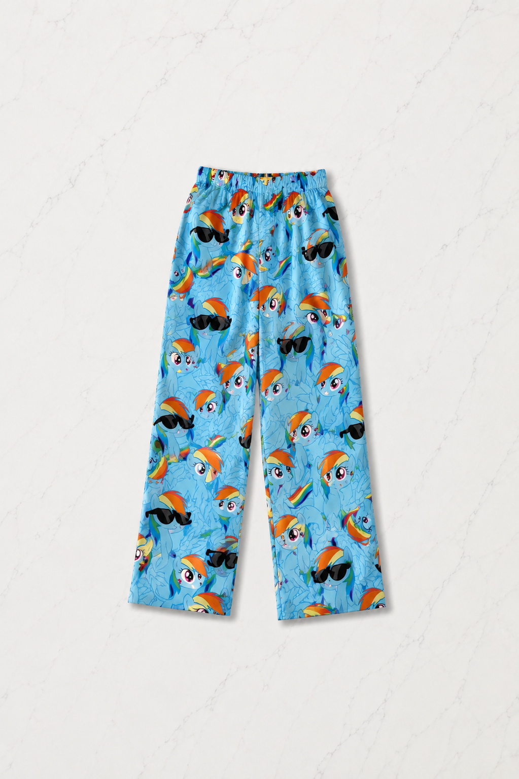 Mavi My Little Pony Rainbow Dash Desenli Şık Alt Üst Takımı