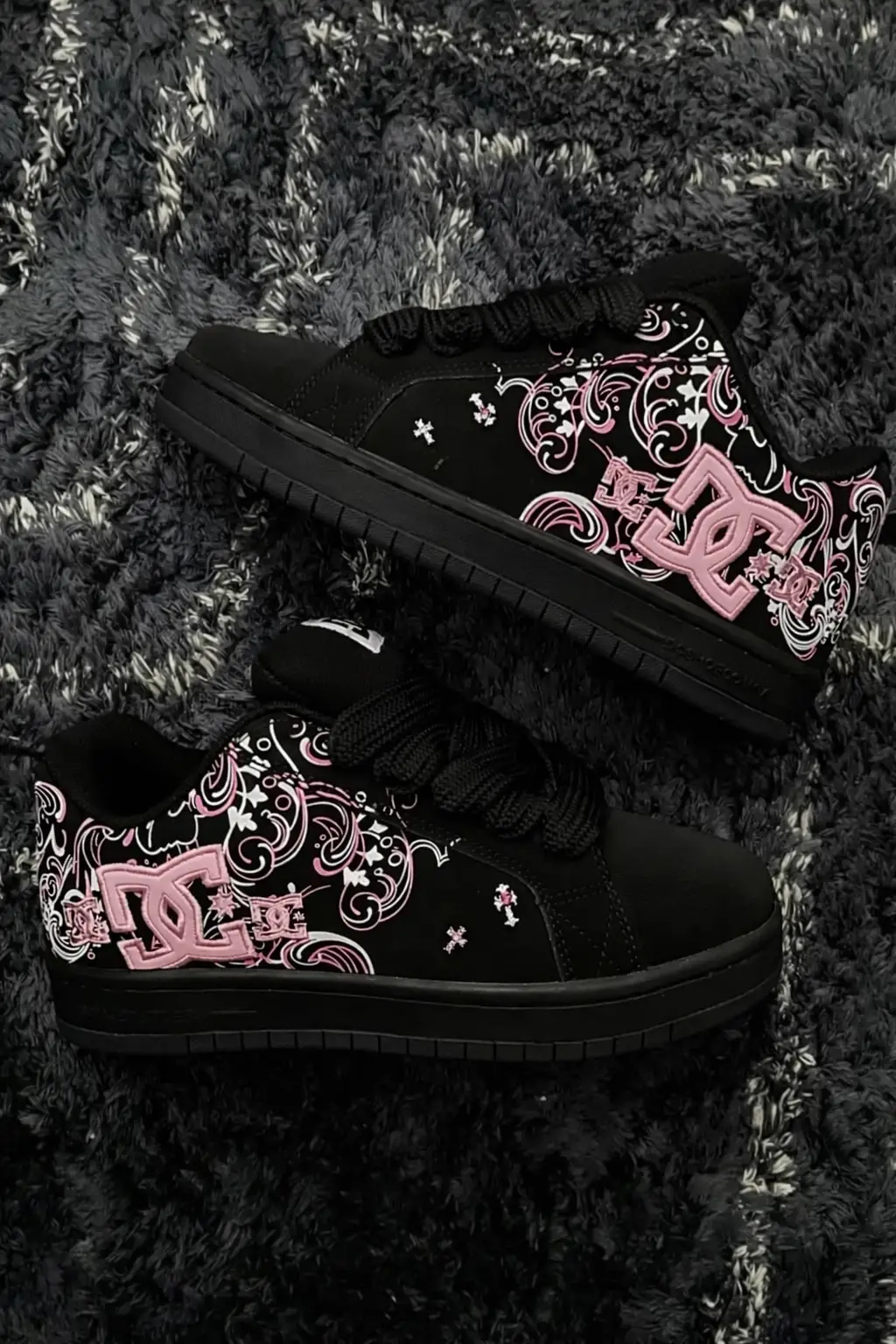 Midnight Dc Shoes Siyah Pembe Spor Ayakkabı