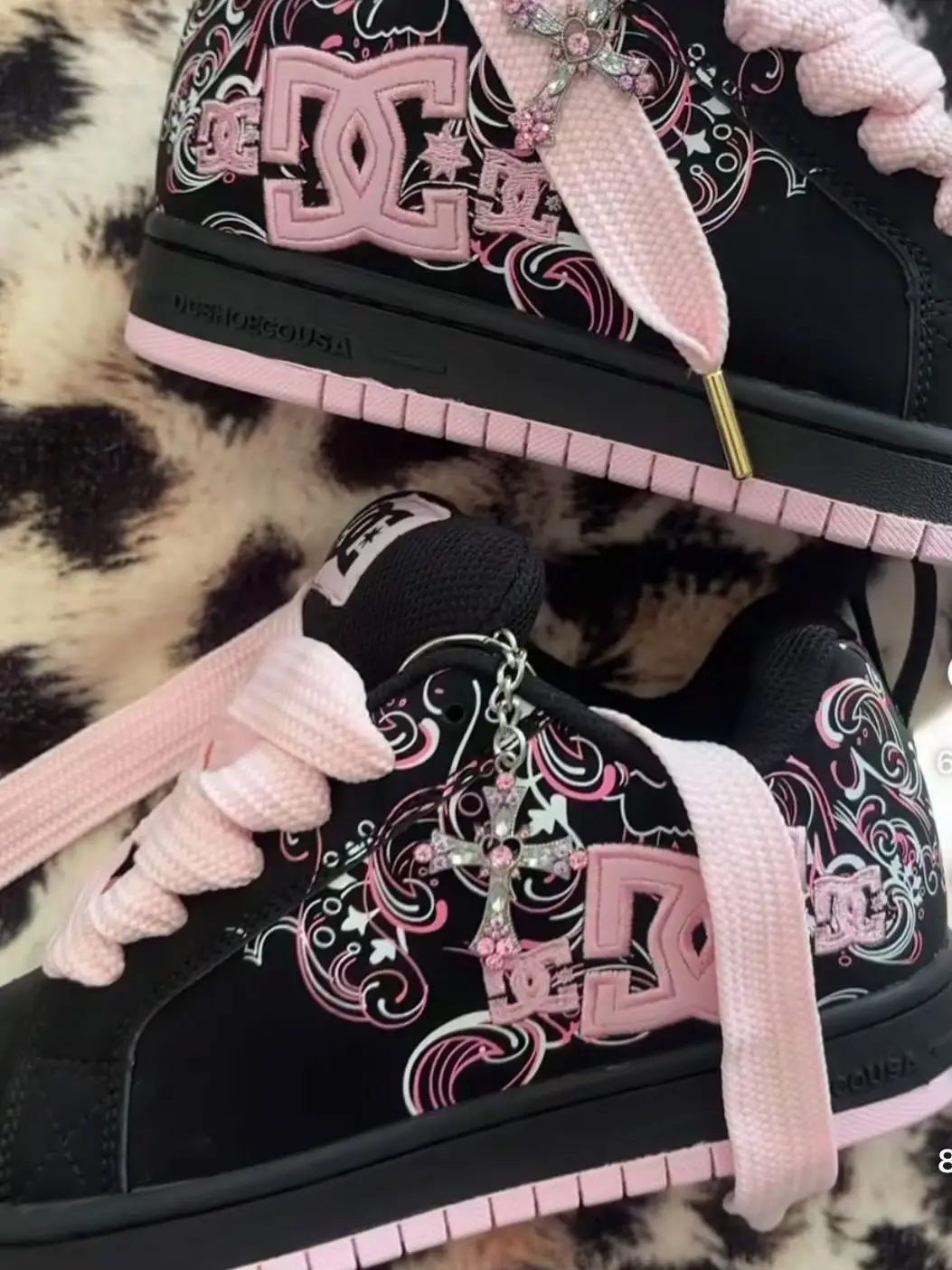 Midnight Dc Shoes Siyah Pembe Spor Ayakkabı