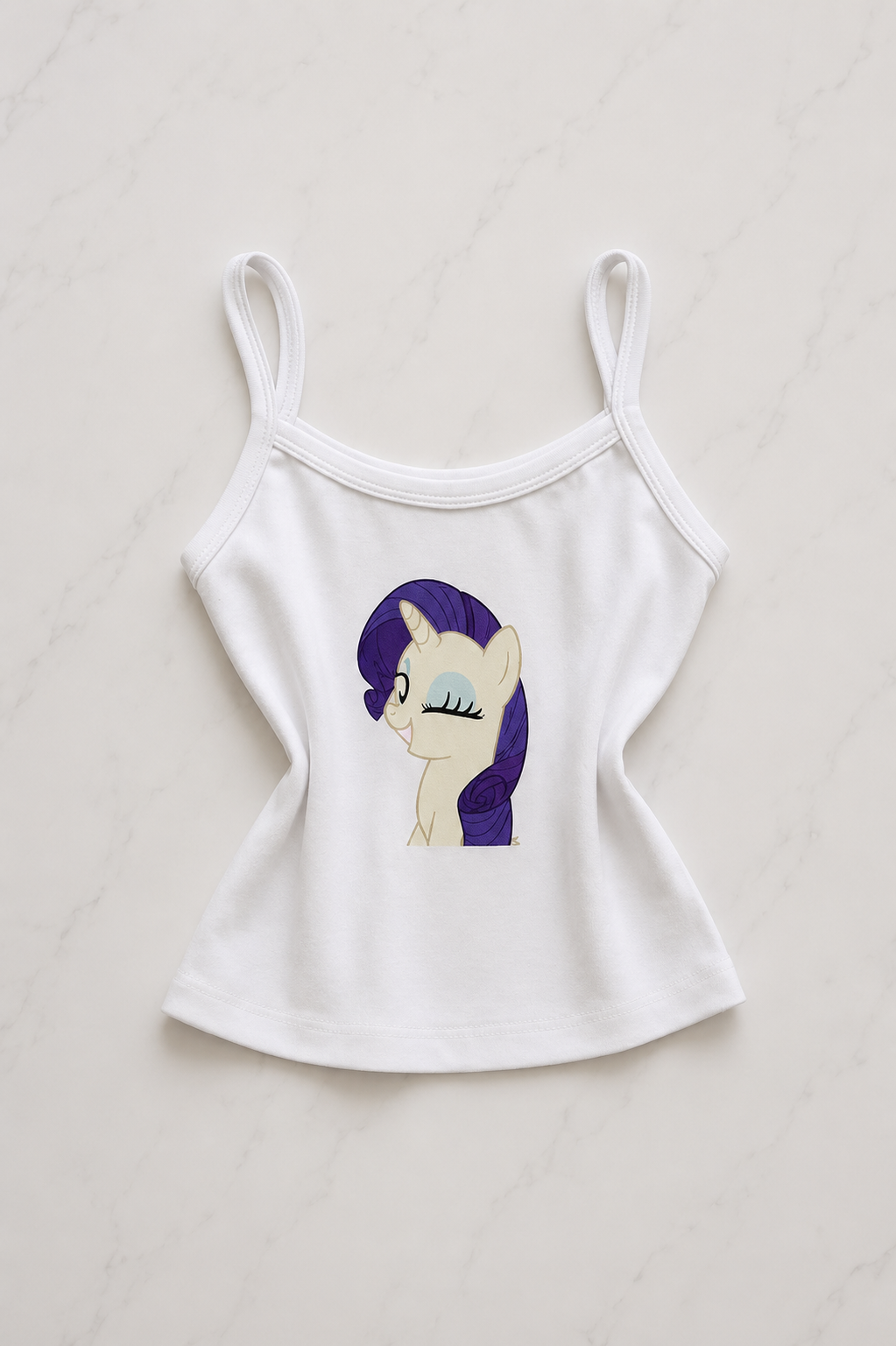 Mor My Little Pony Rarity Desenli Şık Alt Üst Kısa Takım