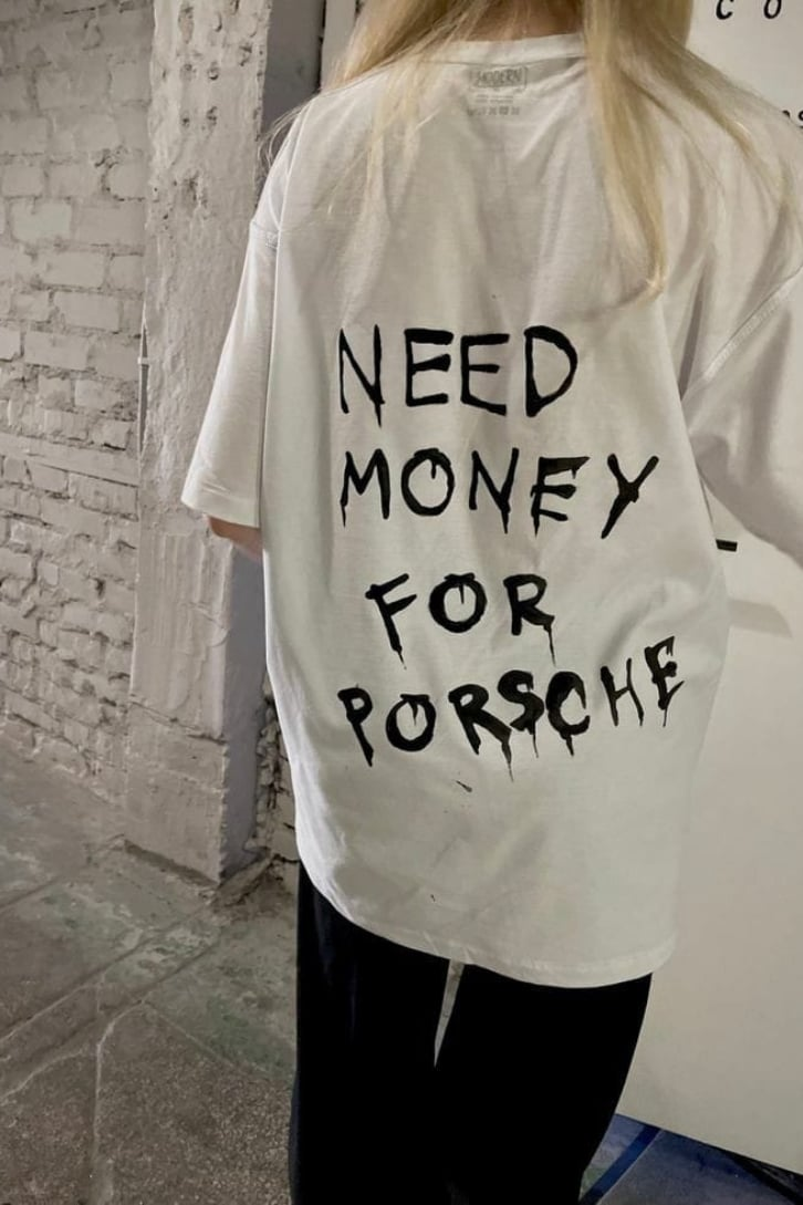 Need Money For Porsche Detail Oversize Unisex T-shirt