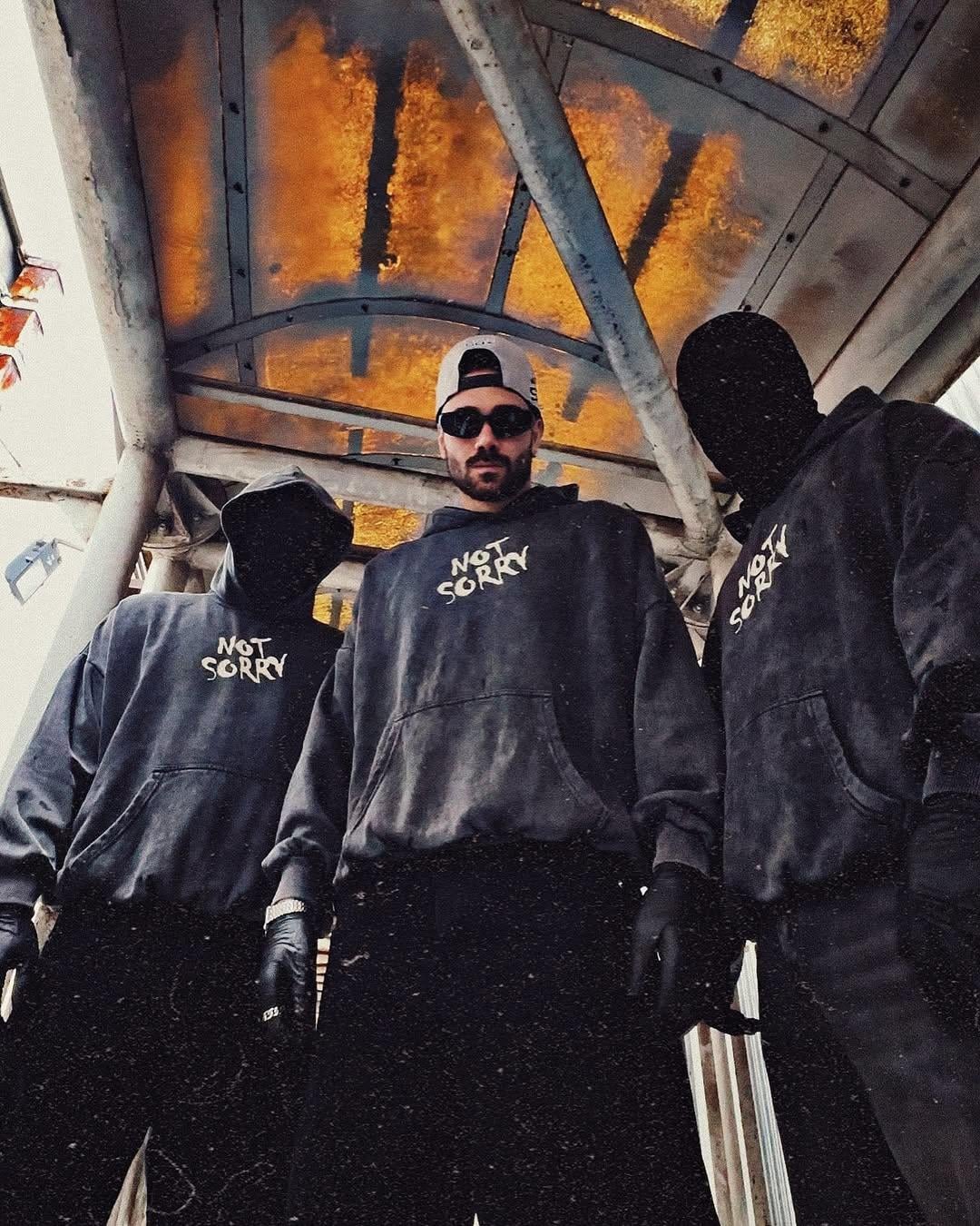 Not Sorry Yıkamalı Oversize Unisex Hoodie