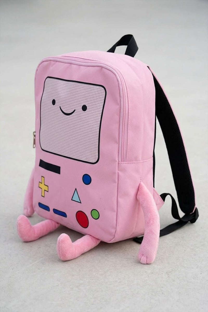 Pembe Adventure Time BMO Sırt Çantası