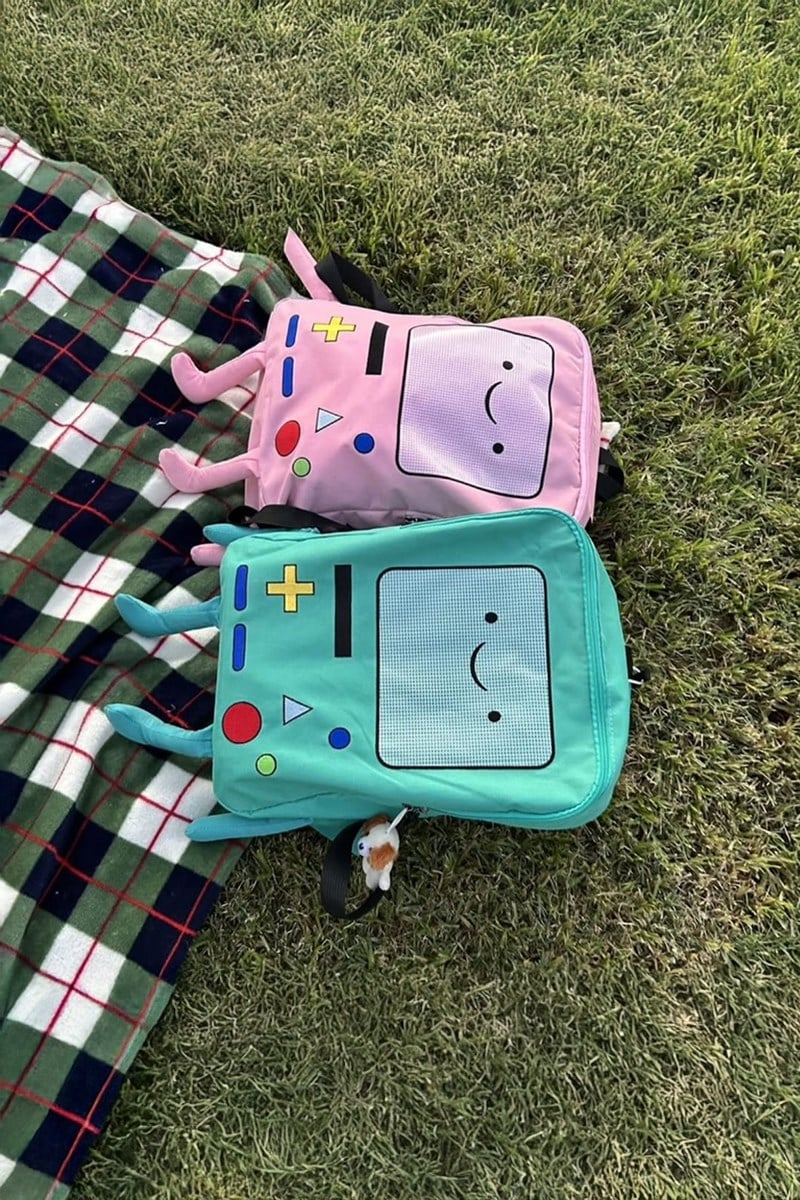 Pembe Adventure Time BMO Sırt Çantası
