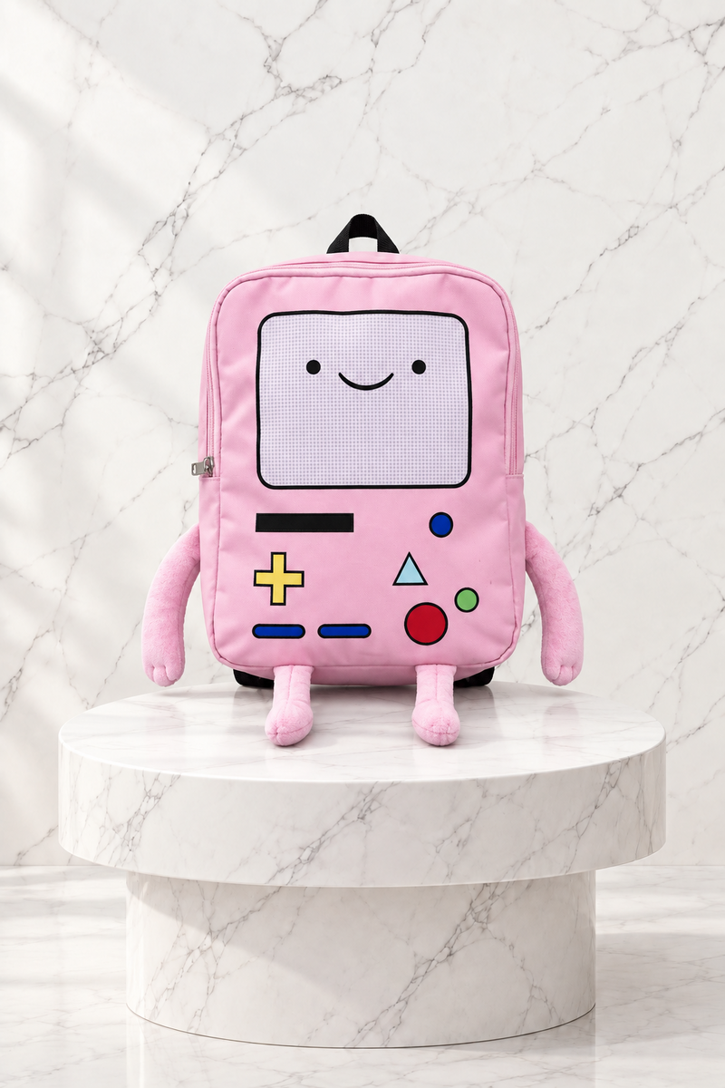 Pembe Adventure Time BMO Sırt Çantası