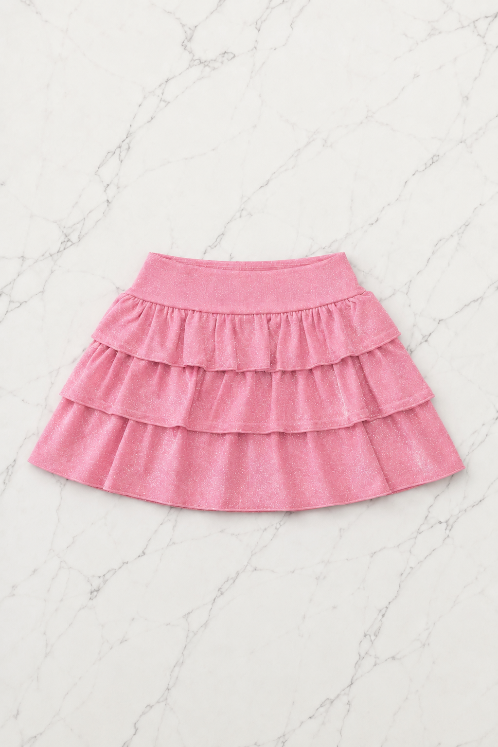 Pembe Ashley Sim Detaylı Şort Etek Bluz Takım