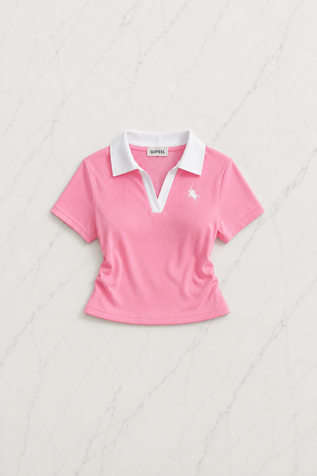 Pembe Fit Polo Yaka Soul Şort Takım