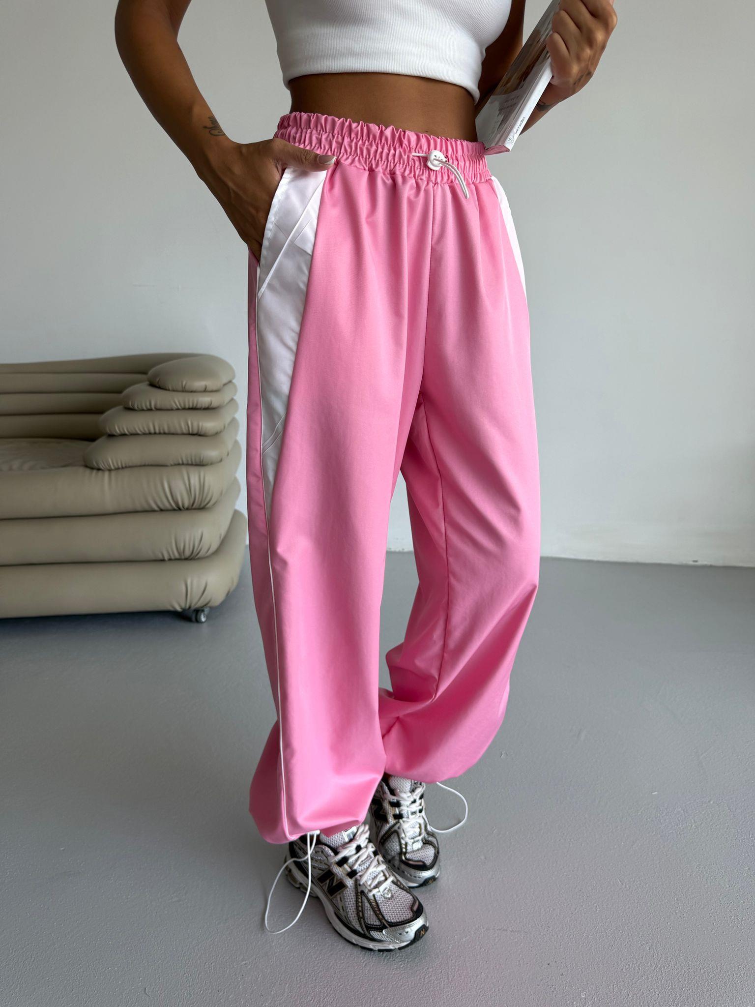 Pembe Line Detail Streetwear Eşofman Alti