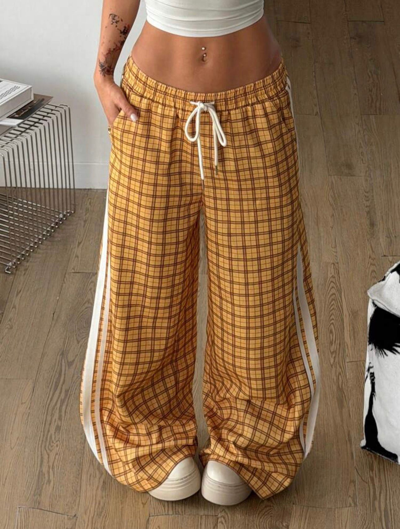 Prep Şeritli Baggy Unisex Eşofman Altı