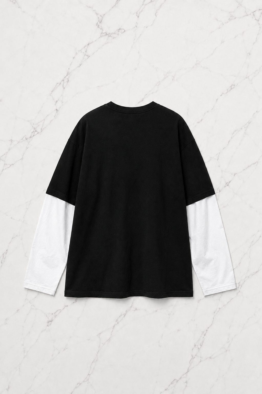 Princess Cute Baskılı Siyah Reglan Kol Uzun T-shirt