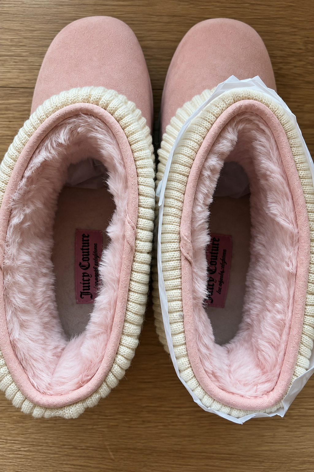 Ribbon Couture Pembe Peluş Dokulu Bot