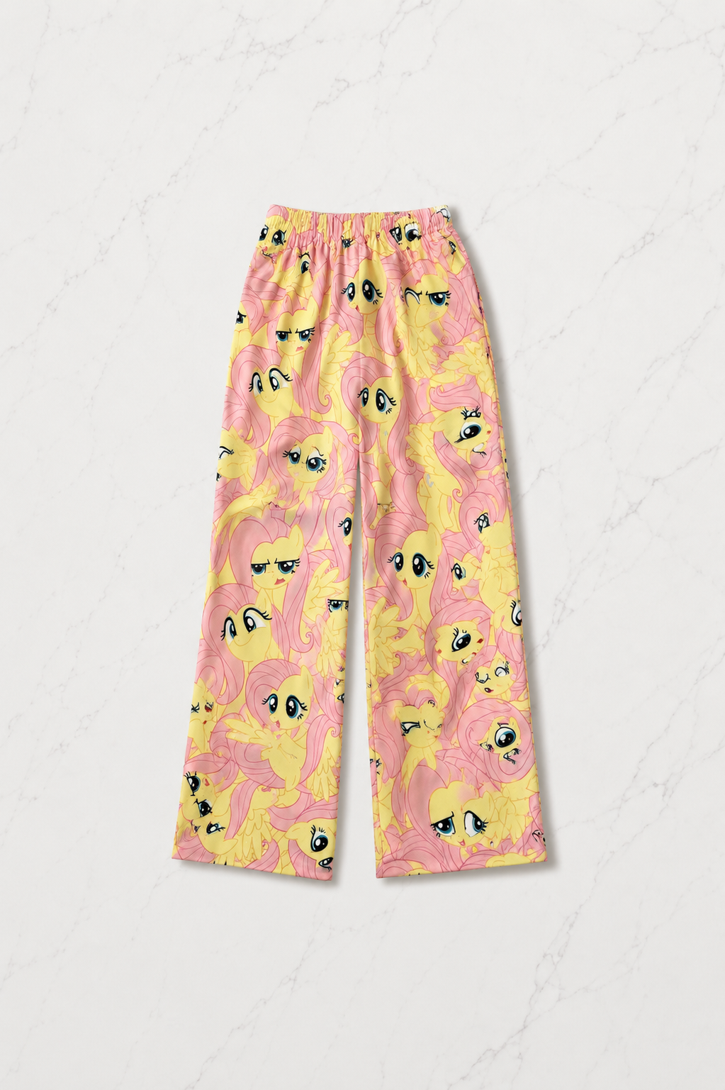 Sarı My Little Pony Fluttershy Desenli Şık Alt Üst Takımı
