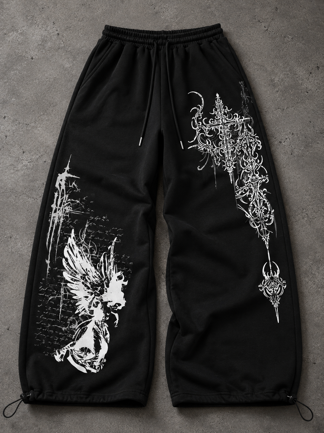 Shadow Detaylı Baggy Unisex Eşofman Altı