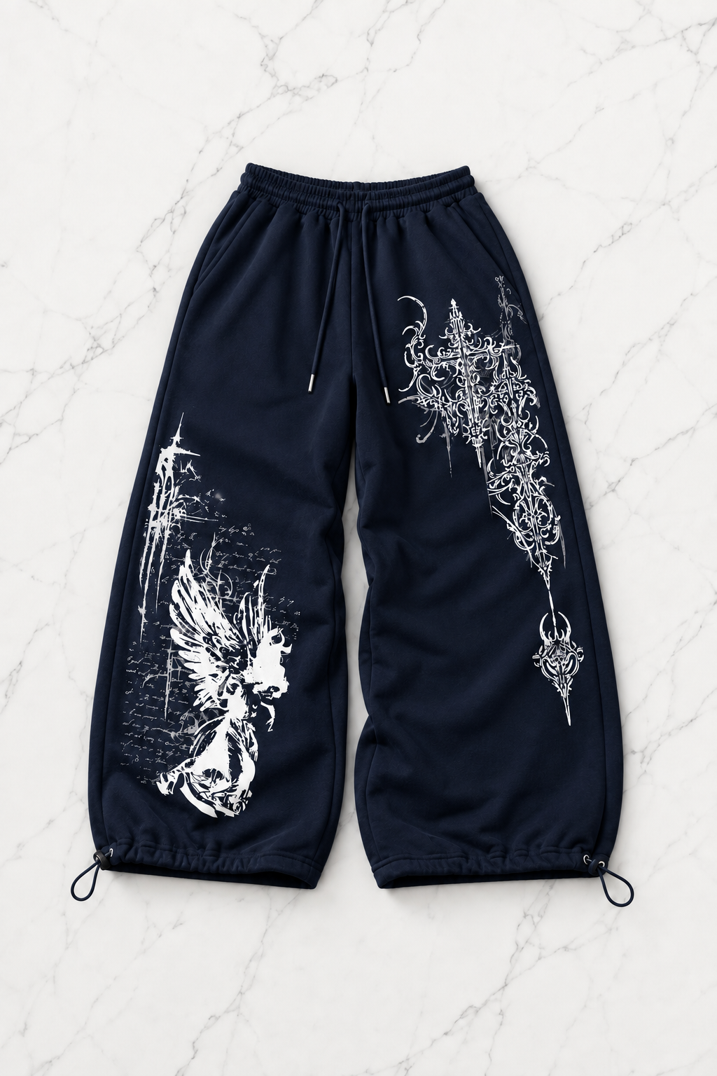 Shadow Detaylı Baggy Unisex Eşofman Altı