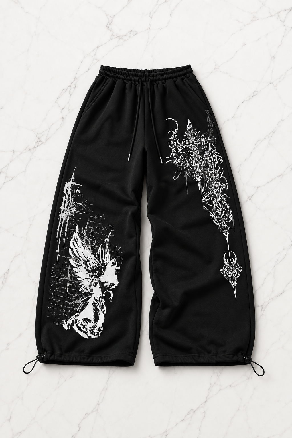 Shadow Detaylı Baggy Unisex Eşofman Altı