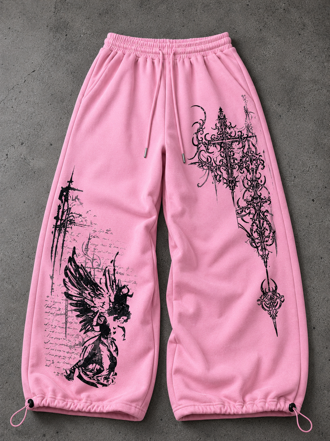 Shadow Detaylı Baggy Unisex Eşofman Altı