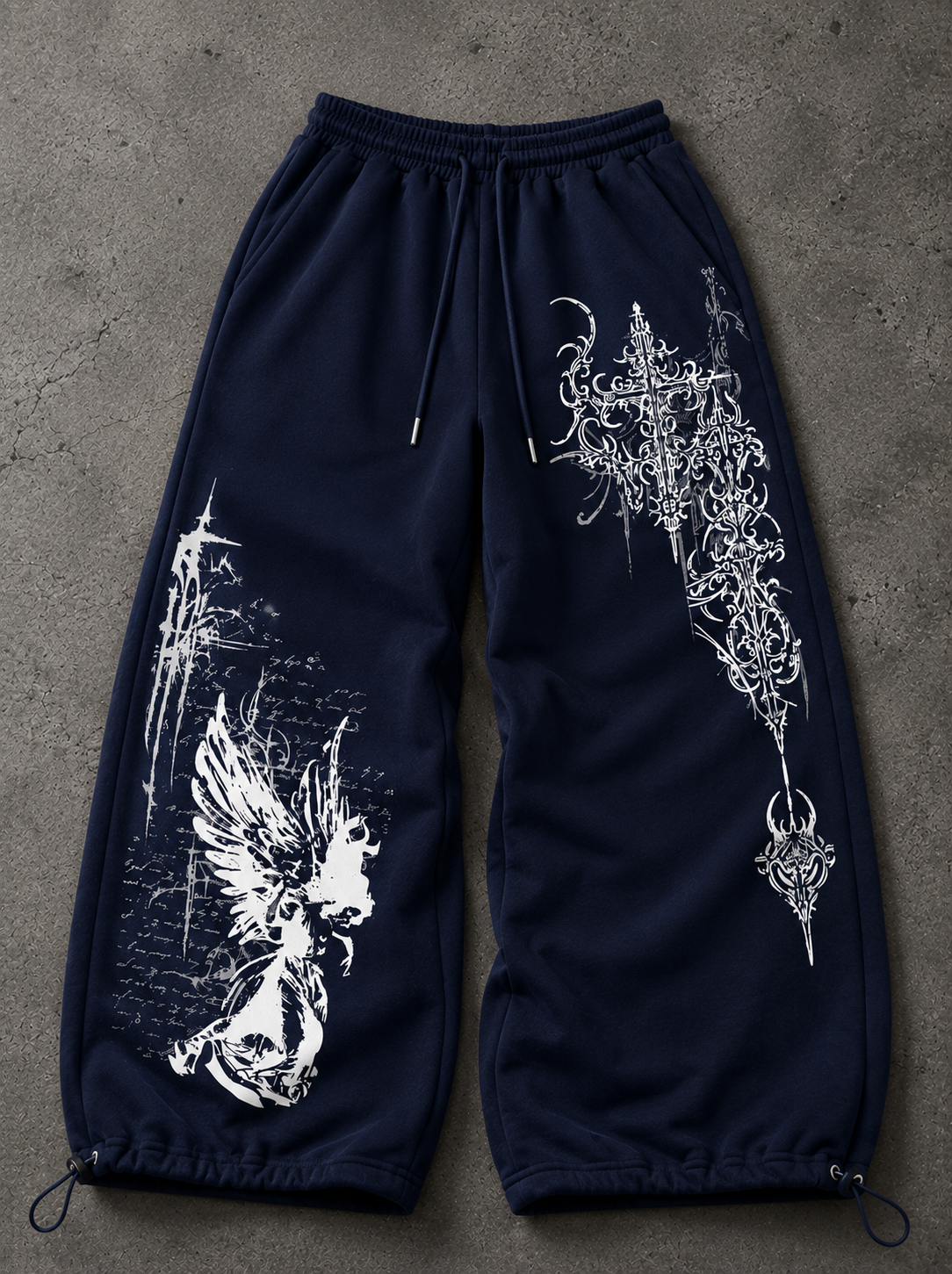 Shadow Detaylı Baggy Unisex Eşofman Altı