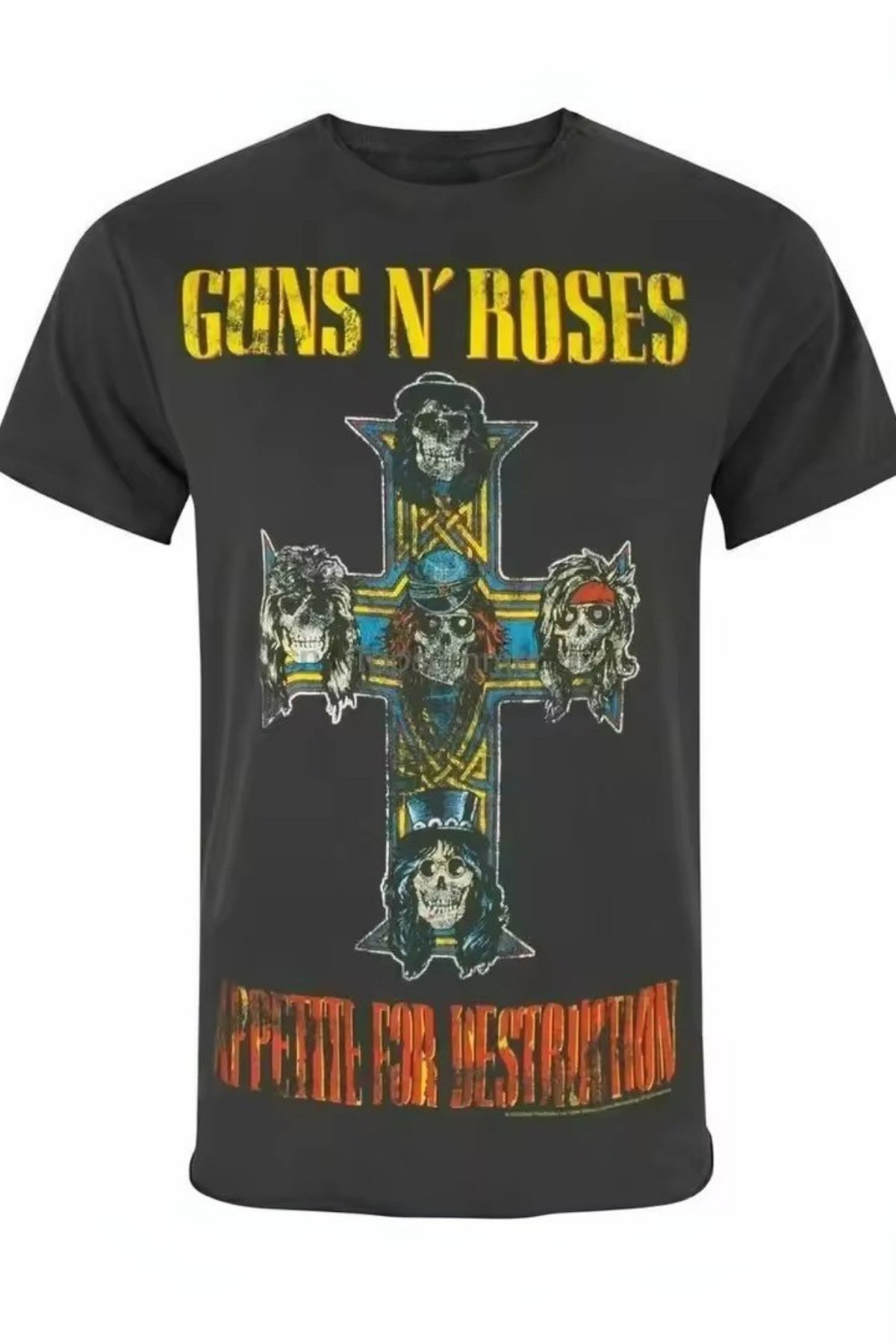 Siyah Guns N' Roses Appetite for Destruction Unisex T-shirt