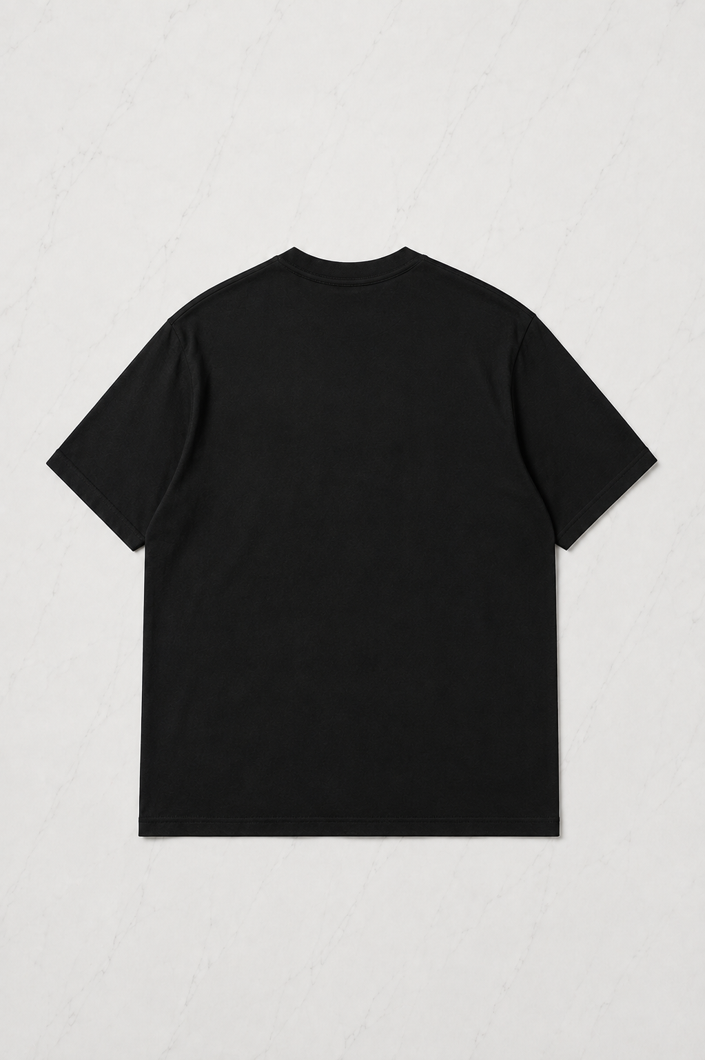 Siyah Rönesans Kız Baskılı Kısa Kol Oversize T-Shirt