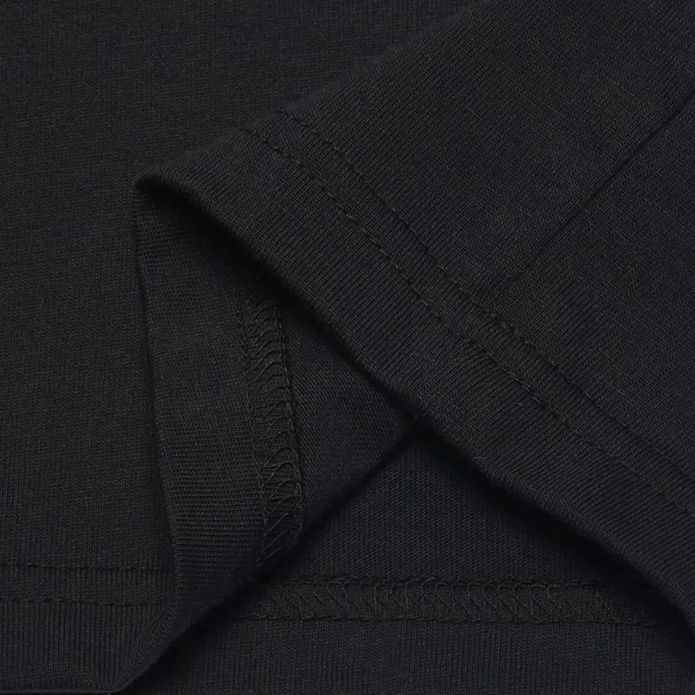Siyah Sılent Hıll Baskılı Unisex Oversize T-shirt
