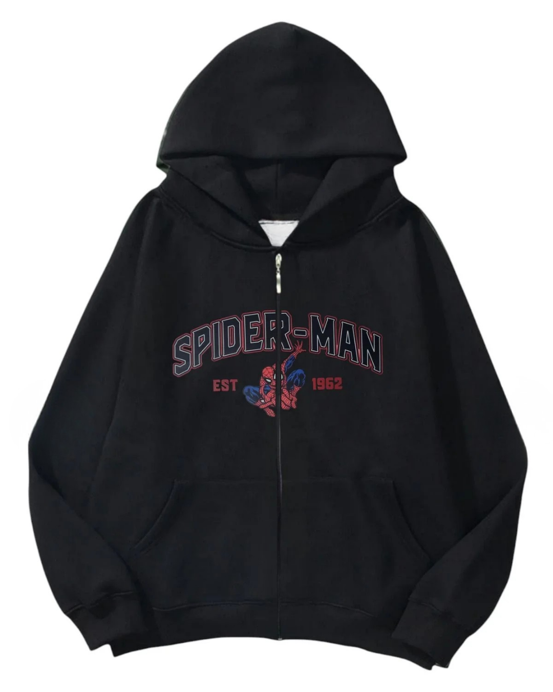 Spider-man Black Oversize Hırka