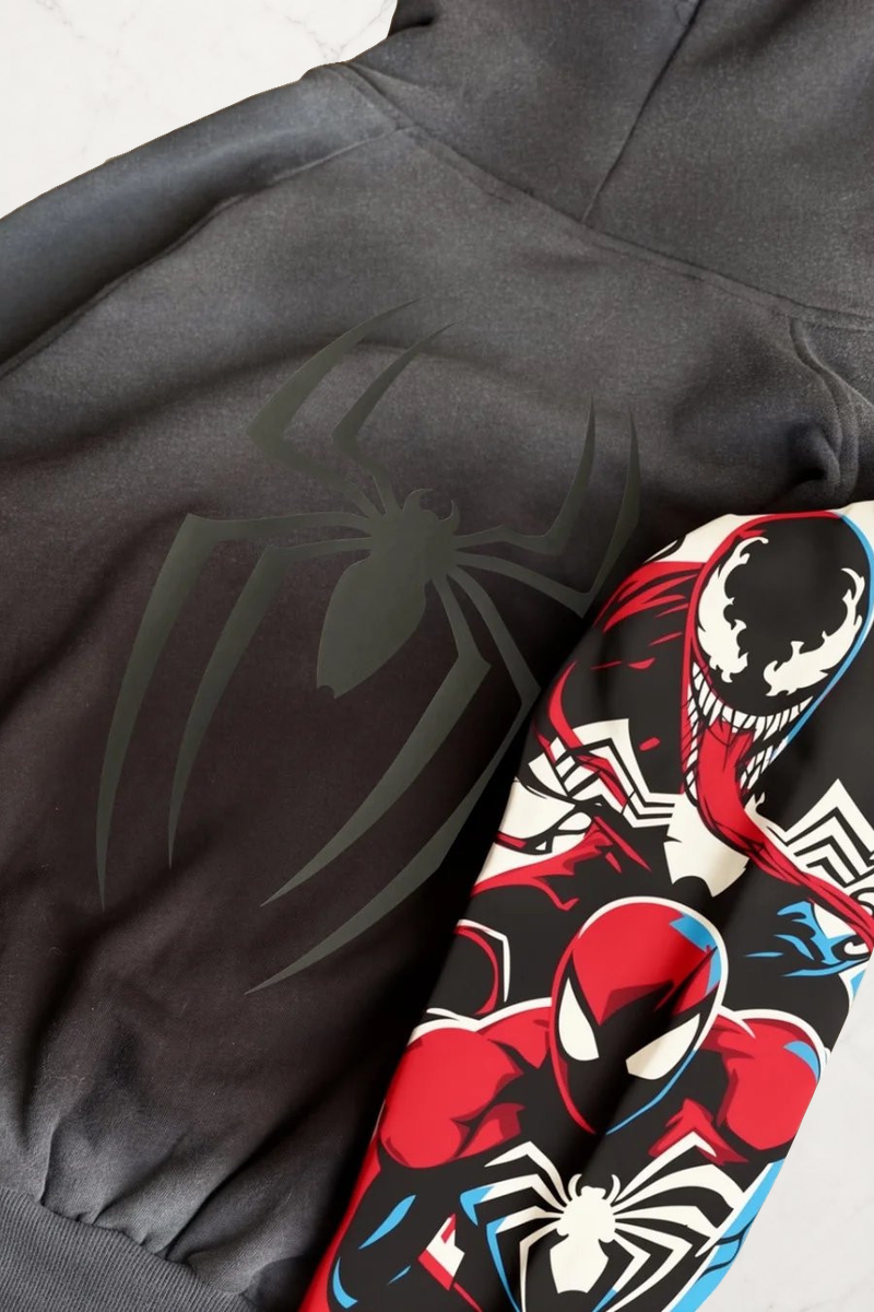Spider-Man Unisex Oversize Ceket Hırka Hoodie | ÖN SATIŞ
