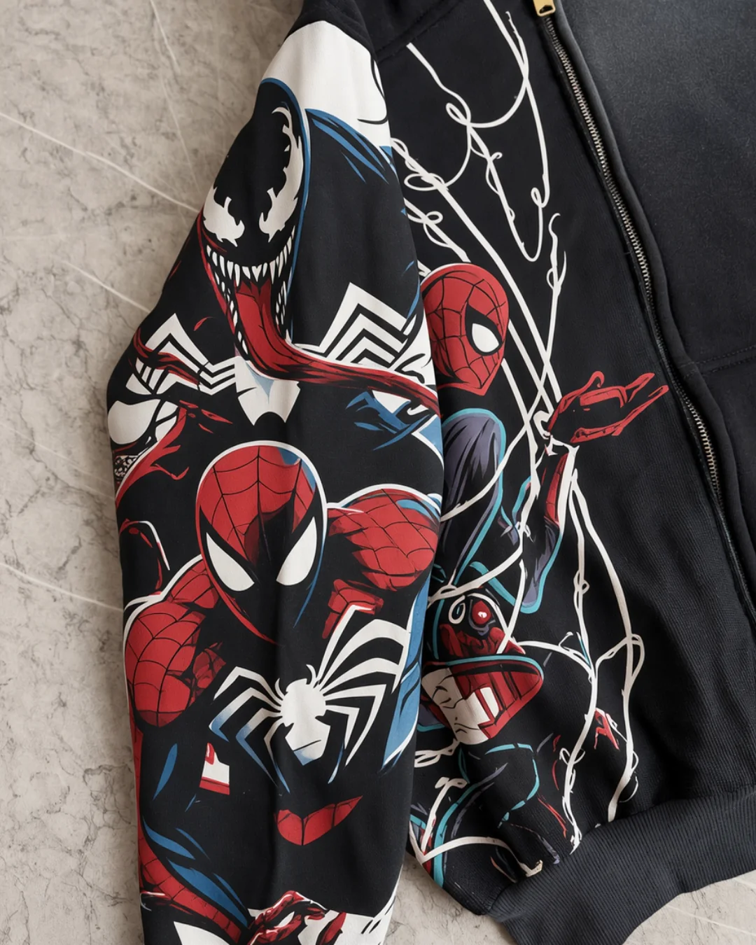 Spider-Man Unisex Oversize Ceket Hırka Hoodie | ÖN SATIŞ