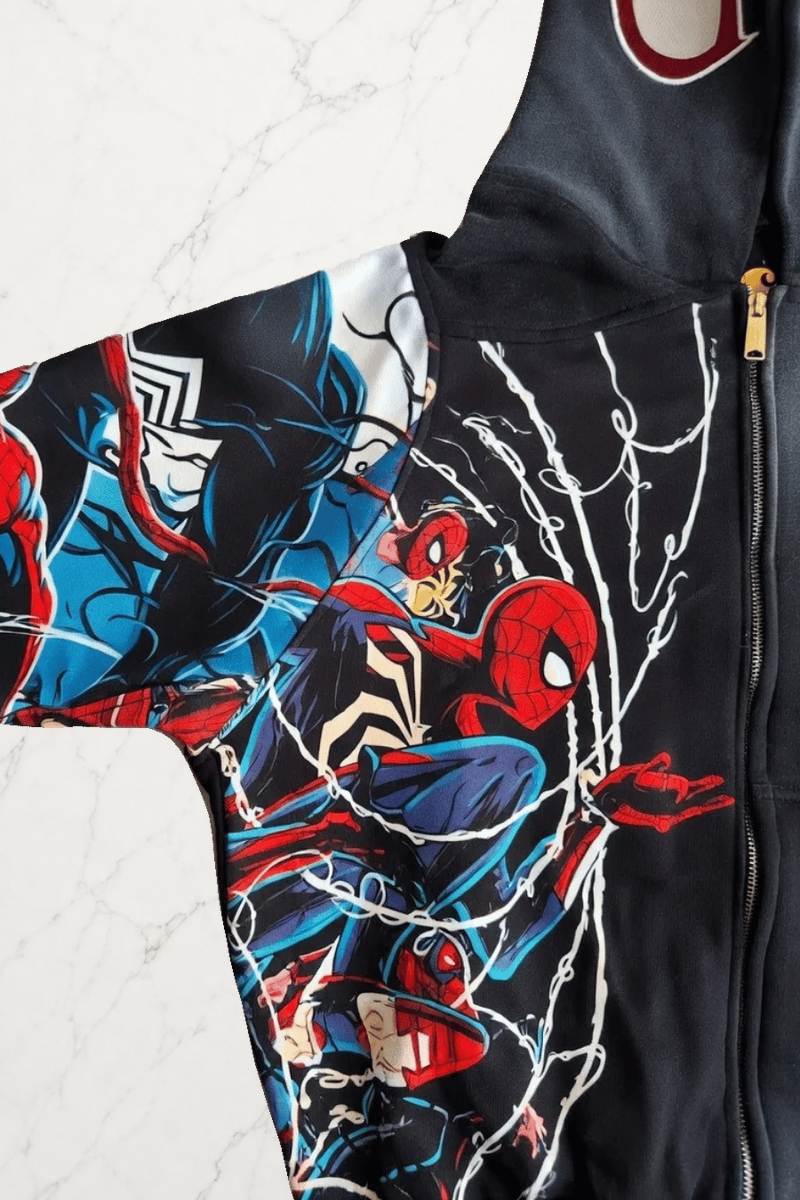 Spider-Man Unisex Oversize Ceket Hırka Hoodie | ÖN SATIŞ